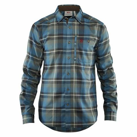 Fjallraven Fjällglim Shirts Blue Singapore For Men (SG-580332)